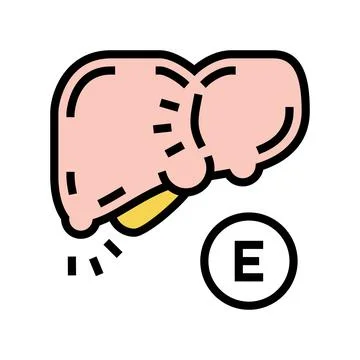 Type e hepatitis color icon vector illustration Stock Illustration