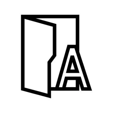 Type Fonts Folder Icon Stock-Illustration