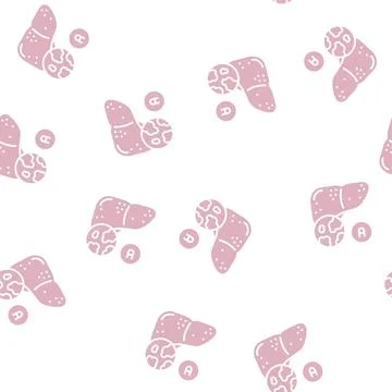 Type a hepatitis glyph seamless pattern Stock Illustration