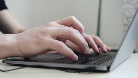 Type on keyboard. close-up Stock Footage 73984169