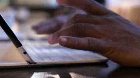 Type on keyboard Stock Footage 55323786