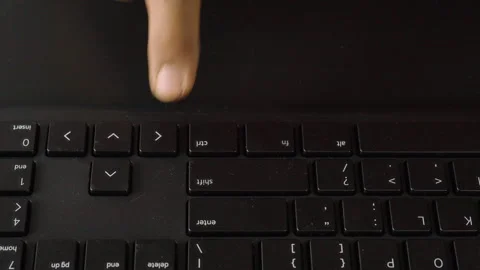Type the left arrow on key board Stock Footage 320752337