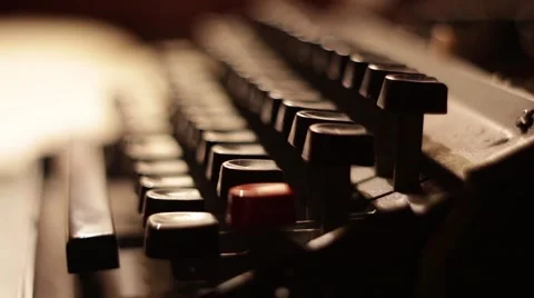 Type machine Stock Footage 48596996