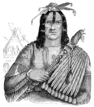  type of a nonvegetarian, Native American, type of a nonvegetarian, Native... Stock Photos