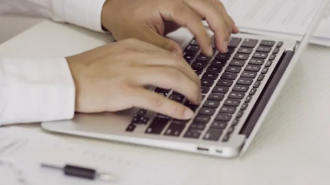 Type in office Stock Footage 92611127