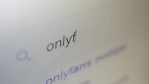 type onlyfans on the google internet sea... Stock Video Pond5