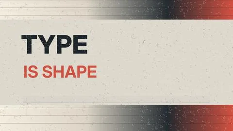 Type is shape placeholder text on textured background with red accents Stock Illustration