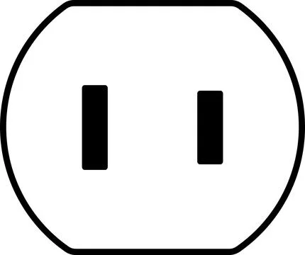 Type A socket icon. Stock Illustration