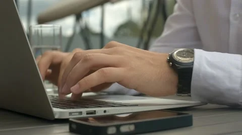 Type Text on the Keyboard Stock Footage 67445992