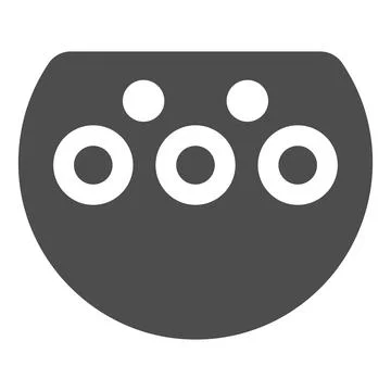 Type two charger port solid icon, Electric car concept, Electric Car charging Stock Illustration