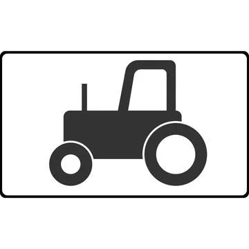 Type of vehicle. The sign tractor. Vector image. Stock Illustration
