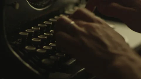 Type on Vintage Manual Typewriter 1 Stock Footage 40526235