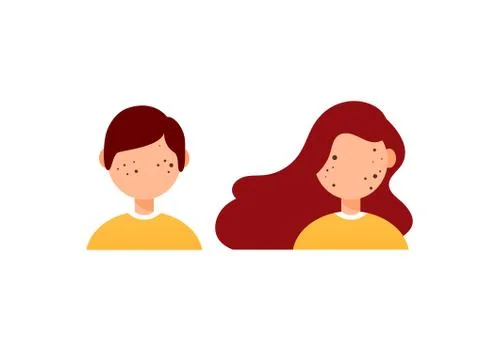 Types of acne diagram illustration vector on white background, Beauty concept Stock Illustration