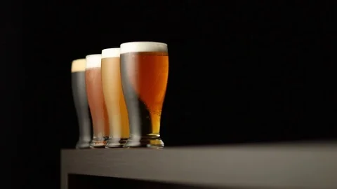 Types of beer Stock Footage 125102584