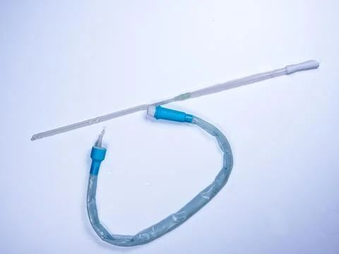 Types of catheters used for self catheterization Stock Photos
