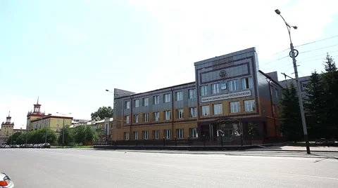 Types of city streets in Siberia Video stock 48165375