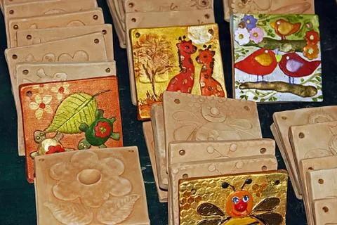 Types of clay 23 Stock Photos