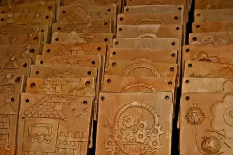 Types of clay 4 Stock Photos