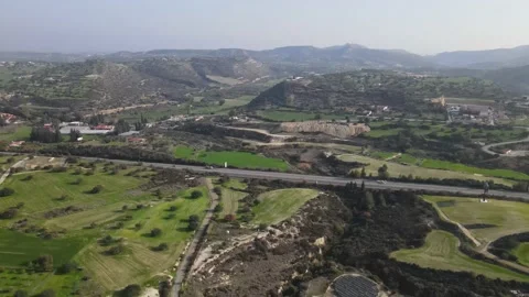 Types of Cyprus in the mountains. Diverse landscape in nature. Stock Footage 168122808