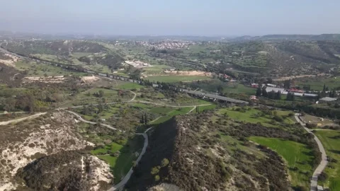 Types of Cyprus in the mountains. Diverse landscape in nature. Stock Footage 168123386
