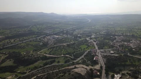 Types of Cyprus in the mountains. Diverse landscape in nature. Stock Footage 168123395