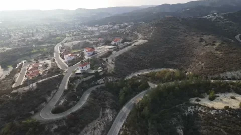 Types of Cyprus in the mountains. Diverse landscape in nature. Stock Footage 168123589