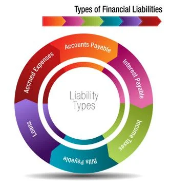 Types of Financial Liabilities Stock Illustration