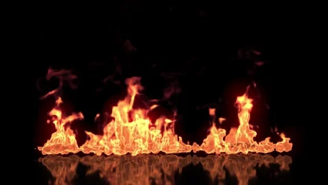 Types of fire burning and moving in space Stock Footage 326165174