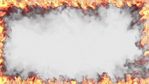 Types of fire burning and moving in space on a transparent background Stock-Footage 326165953