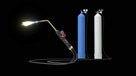 Types of hand weld isolated on black, 3d rendering Vídeo Stock 141515720