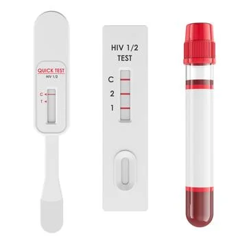 Types of HIV tests. Antibody test, antigen or antibody tests and nucleic ac.. Stock Illustration