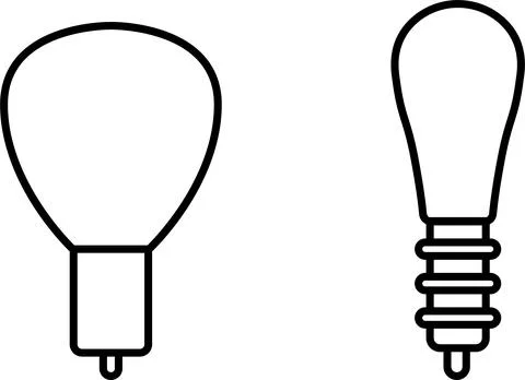 Types of light bulbs, idea sign icon set. Bulb icon collection Vector Stock-Illustration