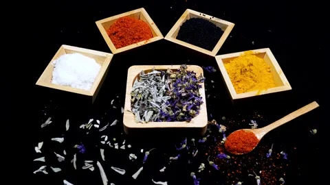 Types Of Spices Stock Footage 333070690
