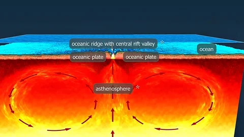 Types of tectonic plate motions and divergence of plate boundary Stock Footage 323766119