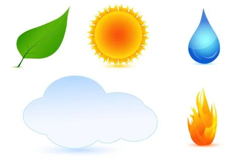 Types of weather Stock Illustration