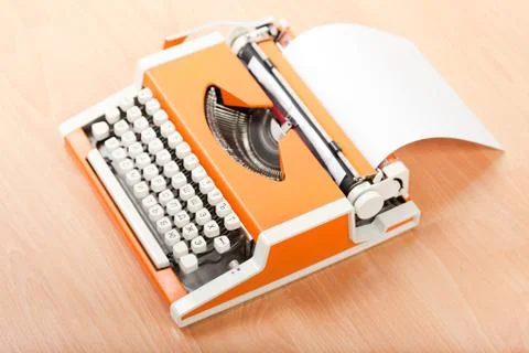 Typescript typing typewriter Stock Photos