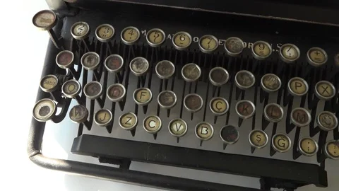 Typewriter 002 Video stock 97339128