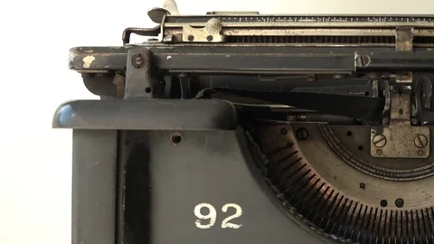 Typewriter 004 Video stock 97339143
