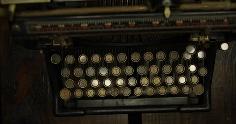 Typewriter from above Stock Footage 109469889