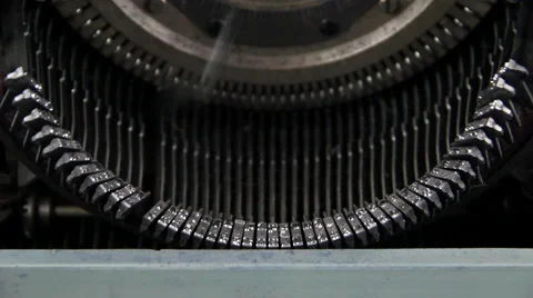 Typewriter action Vídeos de archivo 45451482