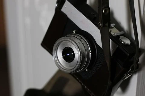 Typewriter and camera retro Stock Photos