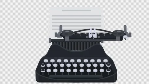 Typewriter. Animation of typing text on ... | Stock Video | Pond5