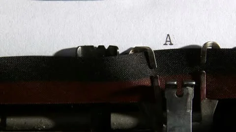 Typewriter, Anonymous letter Stock Footage