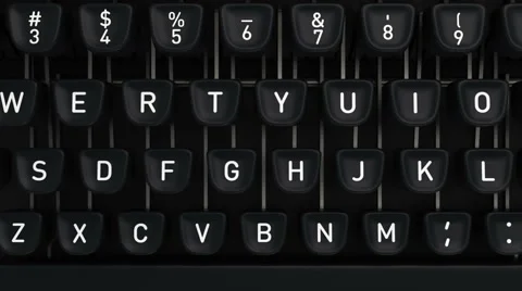 Typewriter with Blog buttons Stock Footage 62288674