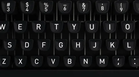 Typewriter with Blog buttons Stock Footage 62512344
