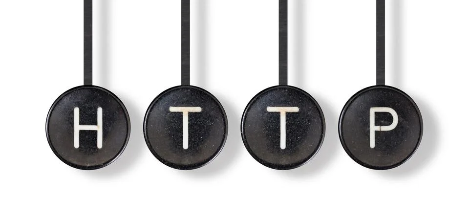 Typewriter buttons, isolated - Http 写真素材