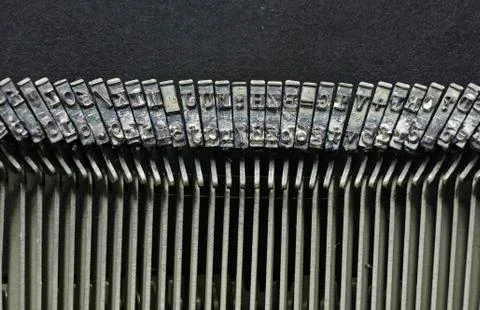 Typewriter characters Stock Photos