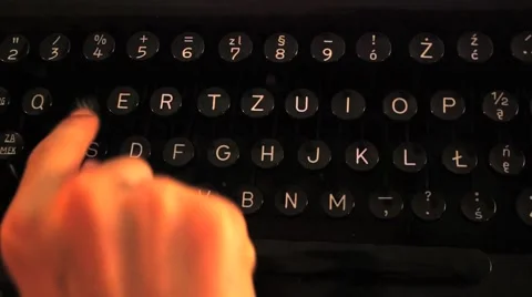 Typewriter Close up Stock Footage 49910459