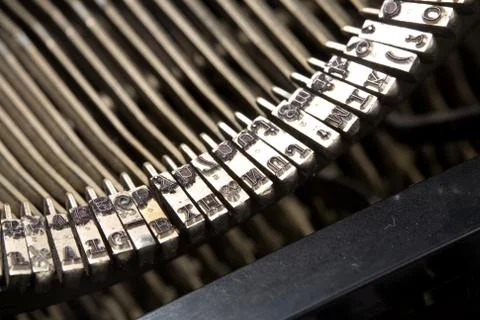 Typewriter close up Stock Photos