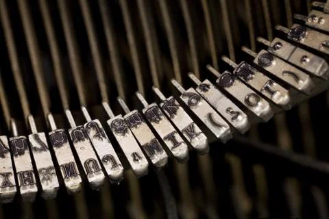Typewriter close up 스톡 사진